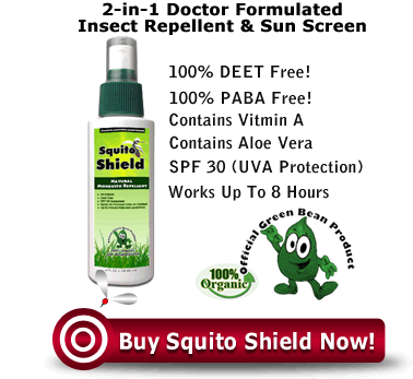 Squito Shield Mosquito Repellent and Sunscreen