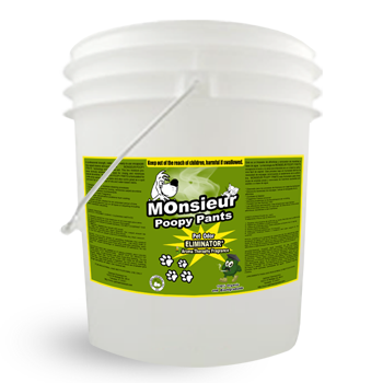 Natural Pet Odor Eliminator Monsieur Poopy Pants 5 Gallon