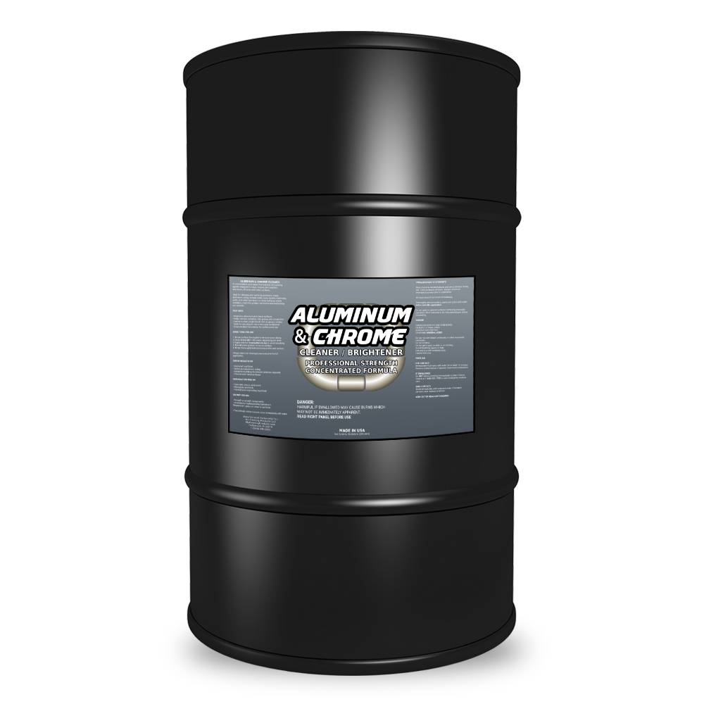 Aluminum & Chrome Brightener for Fleet & Industrial Cleaning, 55 Gallon Drum