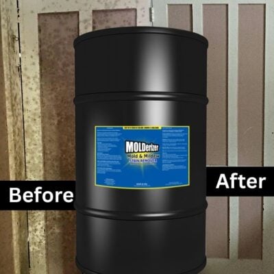 Molderizer 55 Gallon Drum – Mold Stain Remover (No Evacuation Required, Bleach-Free)