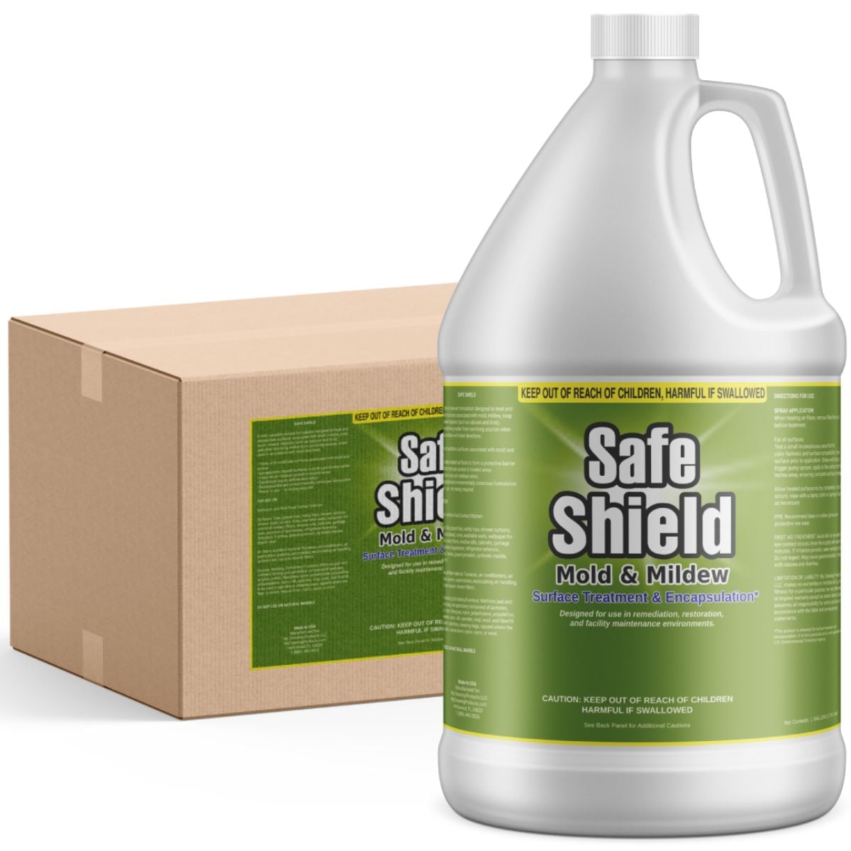 Mold Surface Encapsulant for Remediation – Case of 4 (1 Gallon), Safe Shield